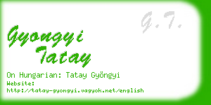 gyongyi tatay business card